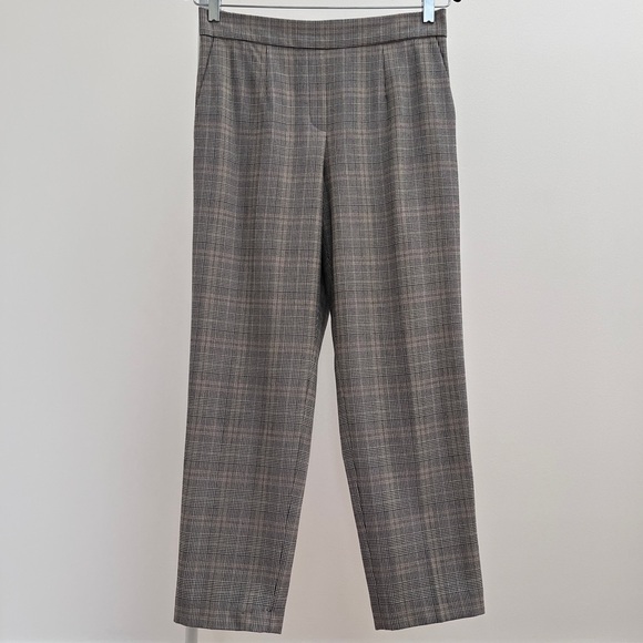 Aritzia Babaton Conan LG Glencheck black white plaid pant 8 pull-on pants - Picture 2 of 9
